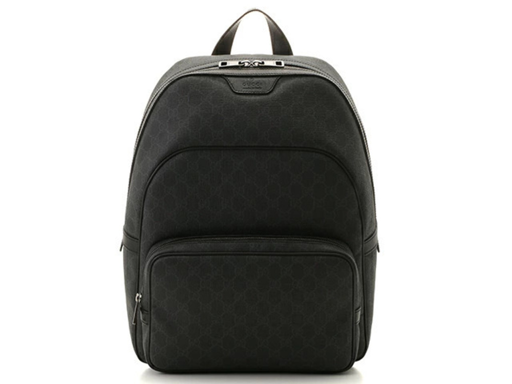 Gucci GG Supreme Backpack Canvas Black